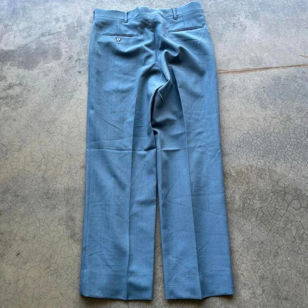 Vintage 70s/80s blue trouser dress pants 32